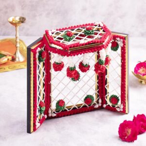 Marvellous Phool Bangla Backdrop for Ladoo Gopal