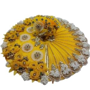 Laddu Gopal Poshak Thakur Ji Dress Heavy Flowers Designer Dress for Kanha Ji